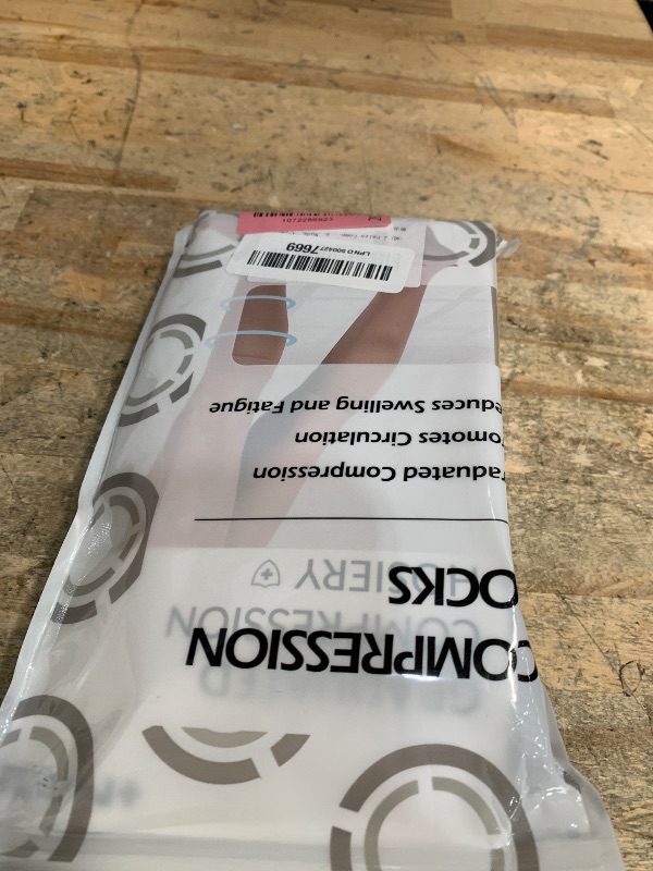 Photo 1 of +MD 2 Pairs 20-30 mmHg Medical Compression Socks for Women & Men, Knee High Open Toe Stockings, Circulation Support & Comfort Hose Nude, X-Large
