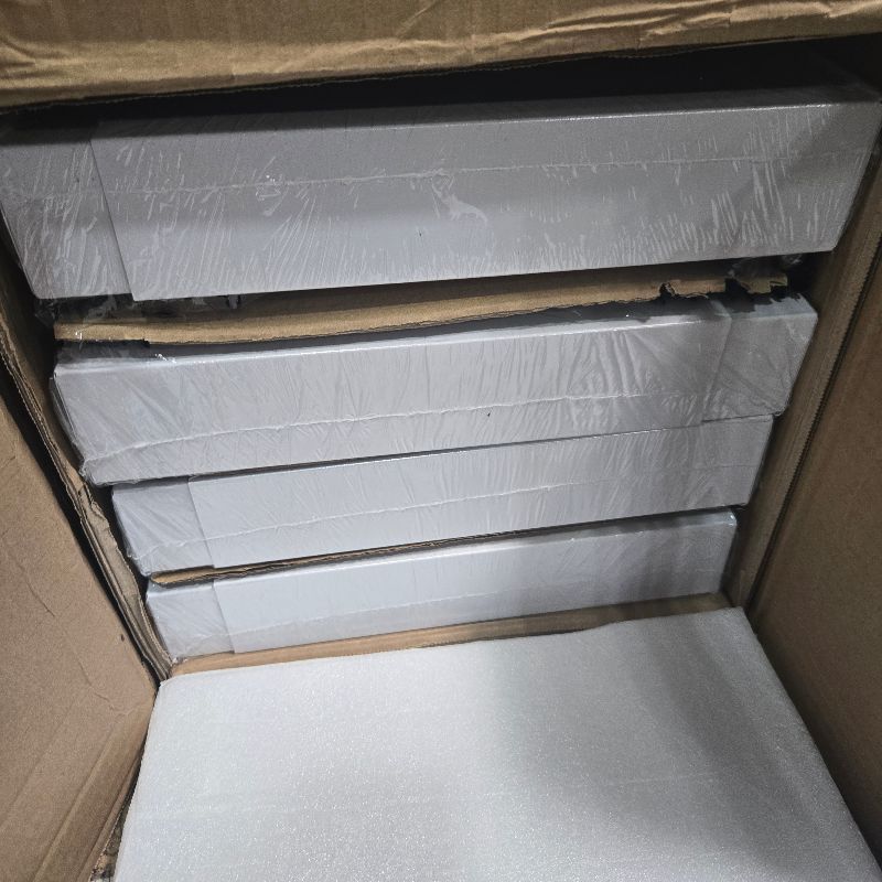 Photo 1 of **FACTORY SEALED** Seinloes 4 Pack Pull Out Cabinet Organizer 21" Deep,Full Extension 3 Slide Rails Slide Out Drawers With Raising Pad for Framed Cabinets,Expandable Width (12.3"-20.5"),No Drill Roll Out Shelves,White
