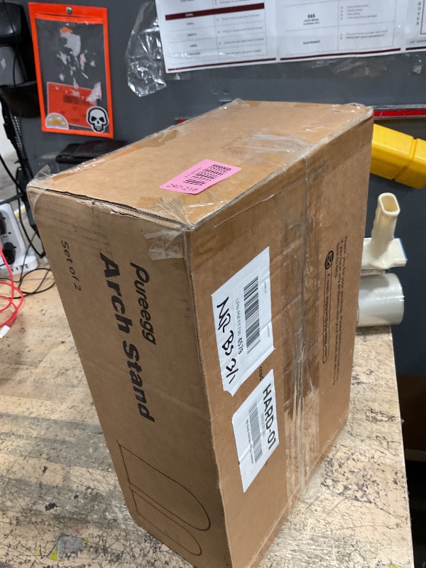 Photo 1 of ****************FOR PARTS ONLY- MISSING PIECES***********
Pureegg Metal Arch Backdrop Stand Set - Set of 2 (7.2ft/6.0ft), Gold Wedding Stand with Stable Base, Elegant Backdrop Cover for Party, Birthday, Baby Shower, Graduation, Easy to Assemble