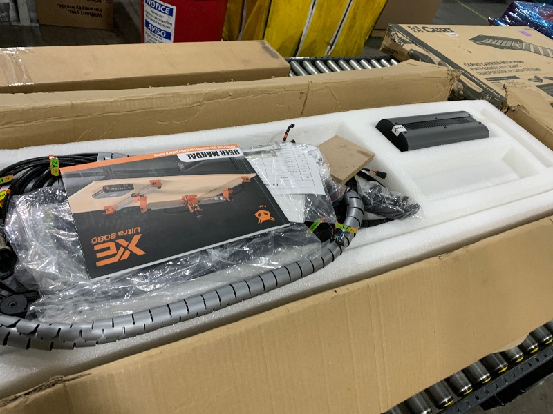 Photo 1 of FoxAlien XE-Ultra 8080 CNC Router Machine with NEMA 23 Closed-loop Stepper Motor, Large Size Benchtop Engraving Milling Machine for Woodworking, Aluminum, Acrylic, Carbon Fiber DIY Cutting