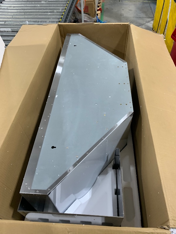 Photo 1 of 48 inch Range Hood Wall Mount, 1500 CFM with 4-Speed Gesture Sensing & Touch Control, Stainless Steel Ducted Kitchen Stove Vent Hoods with 4 LED Lights, Time Setting, Dishwasher-Safe Baffle Filters