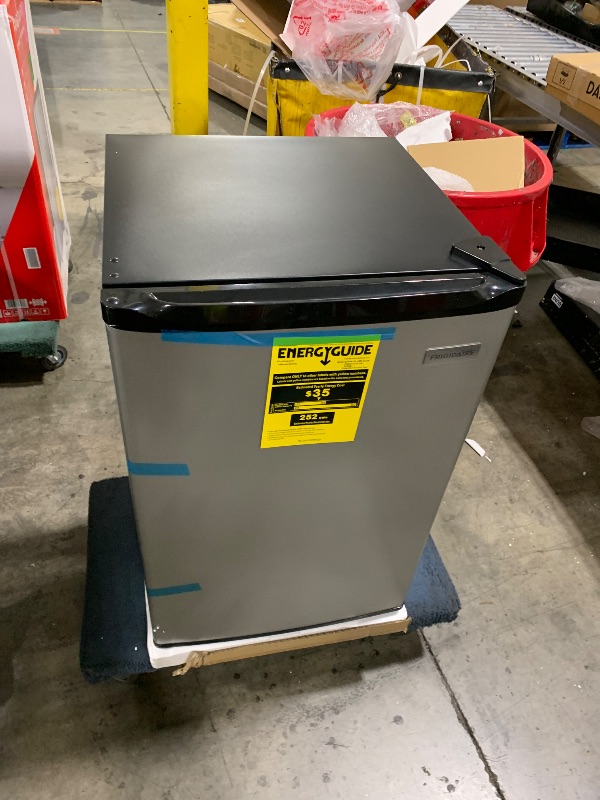 Photo 1 of Frigidaire Compact Fridge, 4.5 Cubic Feet, Stainless Steel
