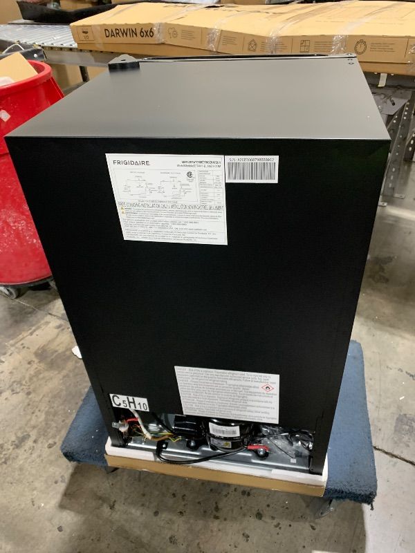 Photo 1 of Frigidaire Compact Fridge, 4.5 Cubic Feet, Stainless Steel