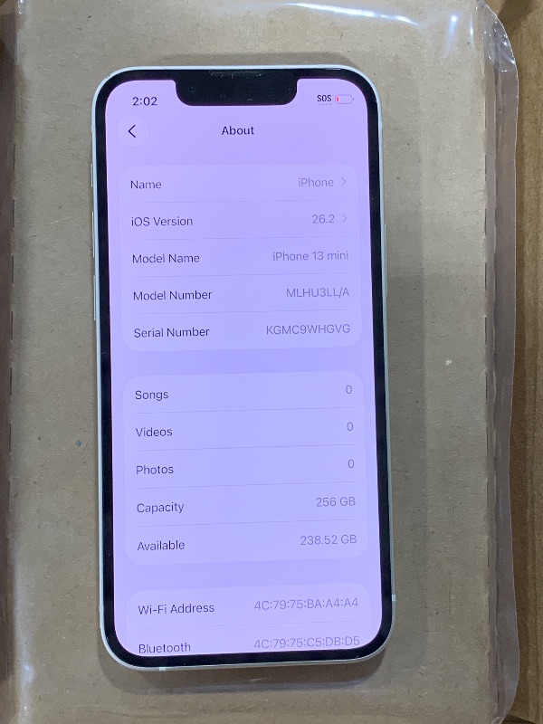 Photo 1 of Apple iPhone 13 Mini, 256GB, Starlight - Unlocked (Renewed)