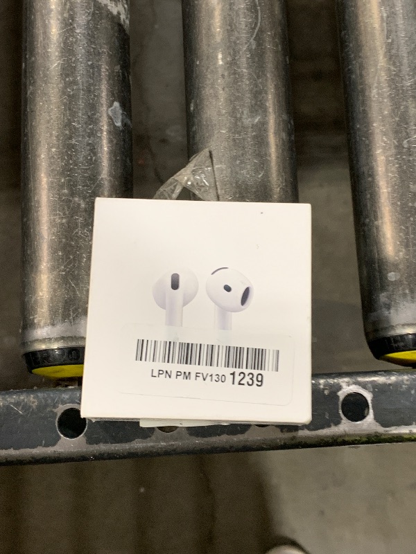 Photo 1 of Apple AirPods 4 Wireless Earbuds, Bluetooth Headphones, Personalized Spatial Audio, Sweat and Water Resistant, USB-C Charging Case, H2 Chip, Up to 30 Hours of Battery Life, Effortless Setup for iPhone