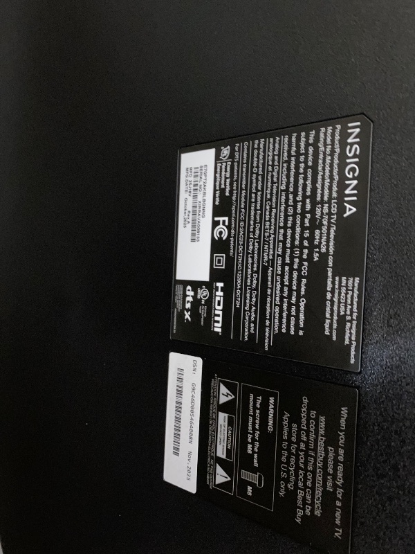 Photo 1 of INSIGNIA 70-inch Class F50 Series LED 4K UHD Smart Fire TV with Alexa Voice Remote (NS-70F501NA26)