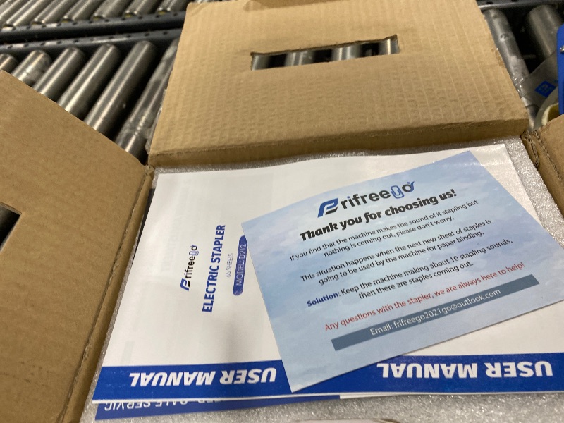 Photo 1 of Frifreego Upgraded Electric Stapler, 65 Sheets Capacity, Binding Speed & Margin Adjustable, Automatic Heavy Duty Stapler Including 5500 Staples, Jam-Free