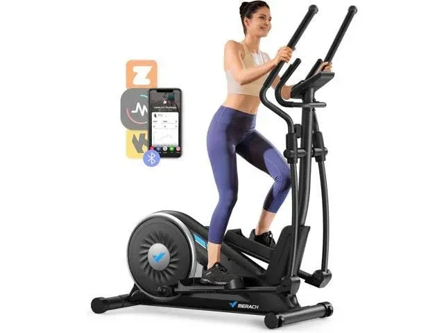 Photo 1 of MERACH Elliptical Exercise Machine for Home Use, Elliptical Machine with Hyper-Quiet Magnetic Drive System