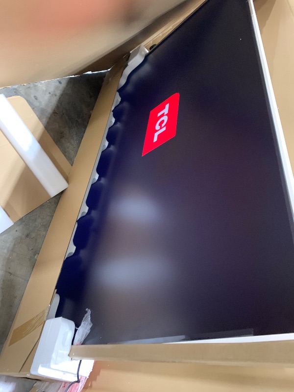 Photo 1 of TCL 85 Inch Class NXTVISION Series Picture Frame Canvas Art TV | 85A300W, 2024 Model | QLED 4K HDR Smart Google TV | 120HZ Dolby Atmos Audio | Voice Remote Alexa Google Apple Streaming Television