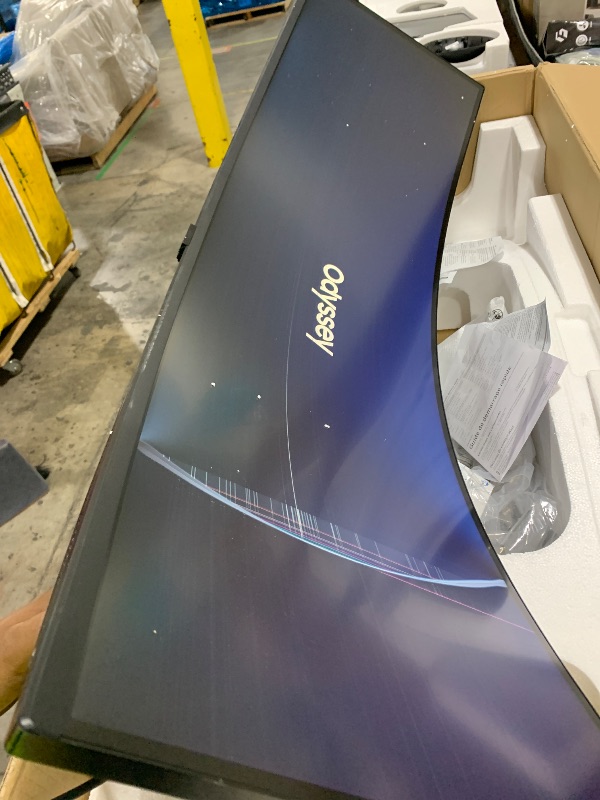Photo 1 of Samsung 49” Odyssey G9 Series DQHD 1000R Curved Gaming Monitor, 1ms(GtG), VESA DisplayHDR 1000, 240Hz, AMD FreeSync Premium Pro, Height Adjustable Stand, Ultrawide Screen, LS49CG954ENXZA, 2024