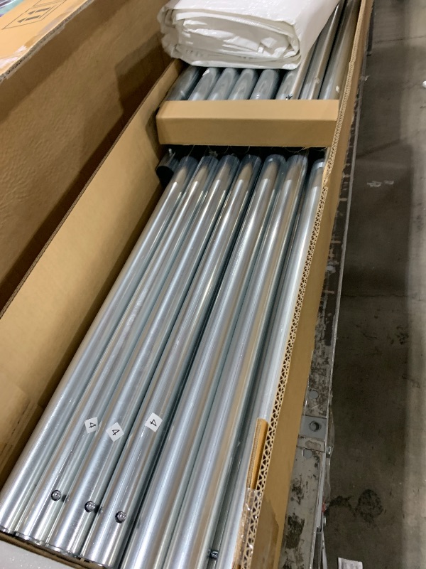 Photo 1 of CANOPY SET UP 
SIZE UNKNOWN 
(PARTIAL SET )
 CARTON 1 AND CARTON 2 ONLY 
MISSING CARTON 3