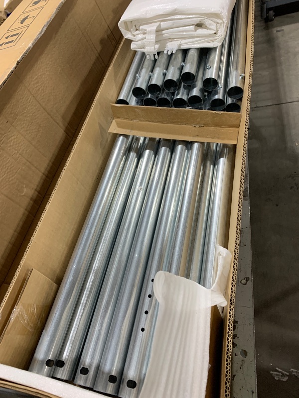 Photo 1 of CANOPY SET UP 
SIZE UNKNOWN 
(PARTIAL SET )
 CARTON 1 AND CARTON 2 ONLY 
MISSING CARTON 3
