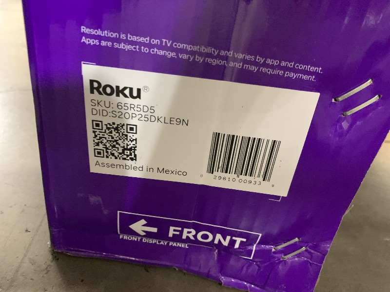 Photo 1 of Roku Smart TV 2026 – 65-Inch Select Series, 4K QLED TV – Roku TV with Voice Remote – Flat Screen QLED Television with Wi-Fi for Streaming Live Local News, Sports, & Movies – Bluetooth Headphone Mode