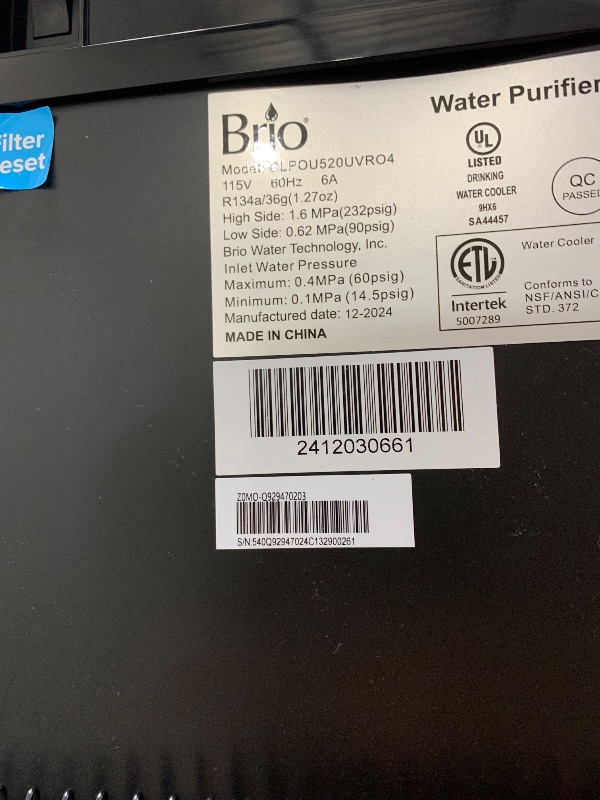 Photo 1 of Brio 500 Series Bottle-Less Water Cooler Water Dispenser