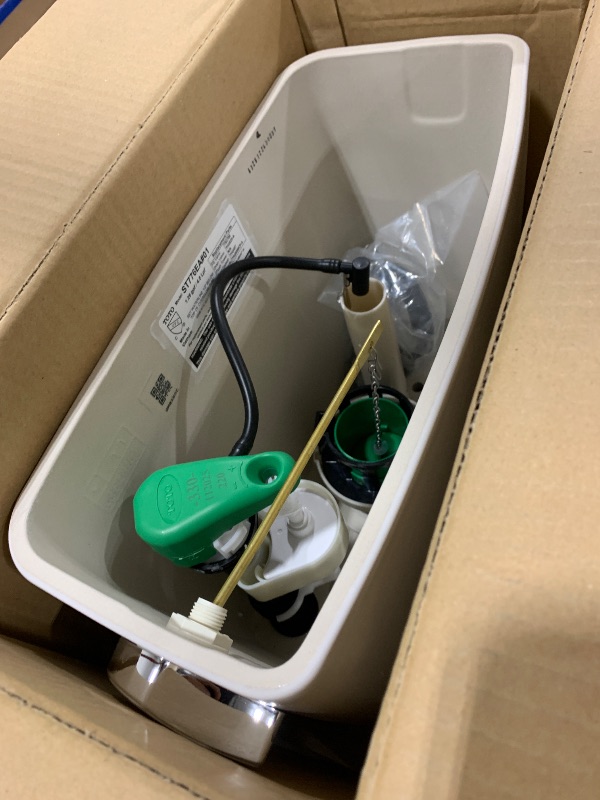 Photo 1 of TOTO Drake 1.28 GPF Toilet Tank with WASHLET+ Auto Flush Compatibility, Cotton White - ST776EA#01