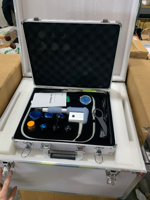 Photo 1 of 2026 MODOY Shockwave Therapy Machine for Joint/Muscle Pain Relief, FSA/HSA Eligible Shockwave Therapy, Non-Invasive Extracorporeal ESWT Shock Wave Therapy Device, Ideal for Home & Clinical Use(White)