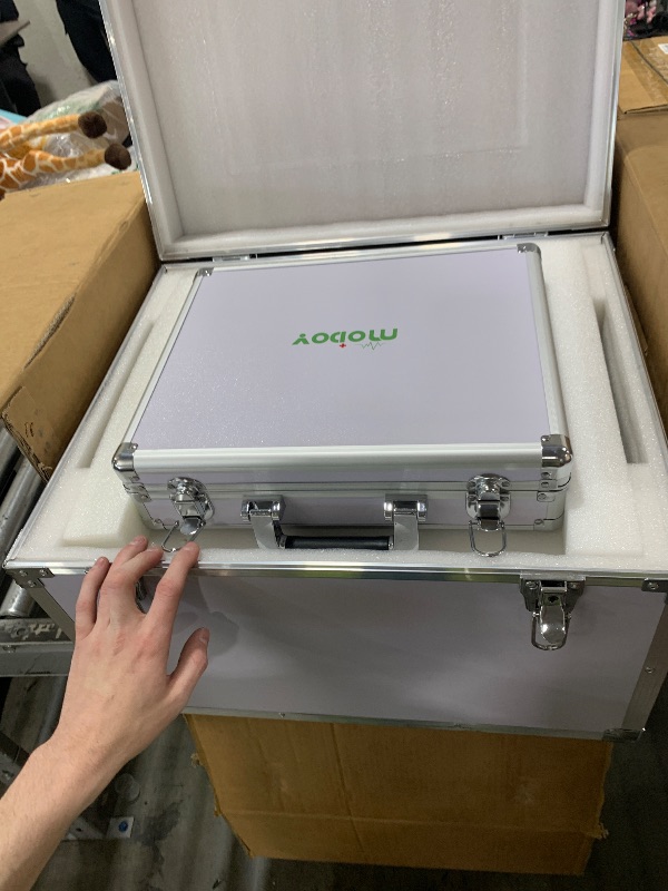 Photo 1 of 2026 MODOY Shockwave Therapy Machine for Joint/Muscle Pain Relief, FSA/HSA Eligible Shockwave Therapy, Non-Invasive Extracorporeal ESWT Shock Wave Therapy Device, Ideal for Home & Clinical Use(White)