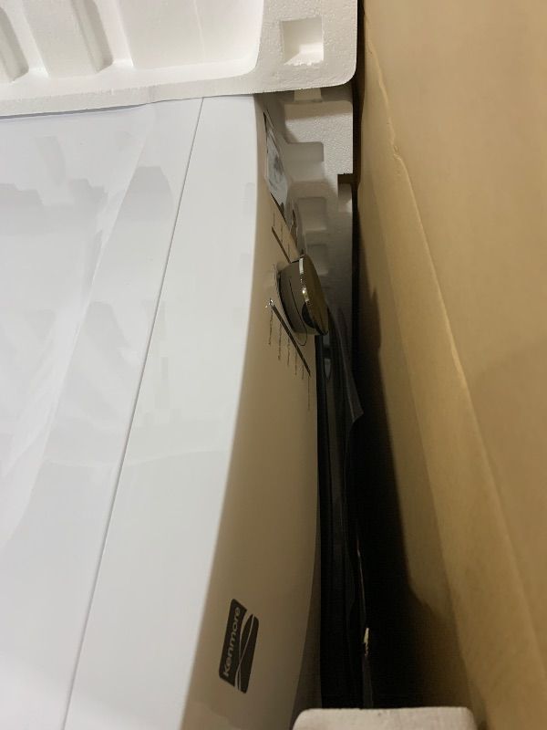 Photo 1 of Kenmore 8.0 cu. ft. Front Load Electric Dryer with Wrinkle Guard & Accela Steam to Reduce Wrinkles, Static & Odors - Smart Sensor Drying - LED - ENERGY STAR Certified - White