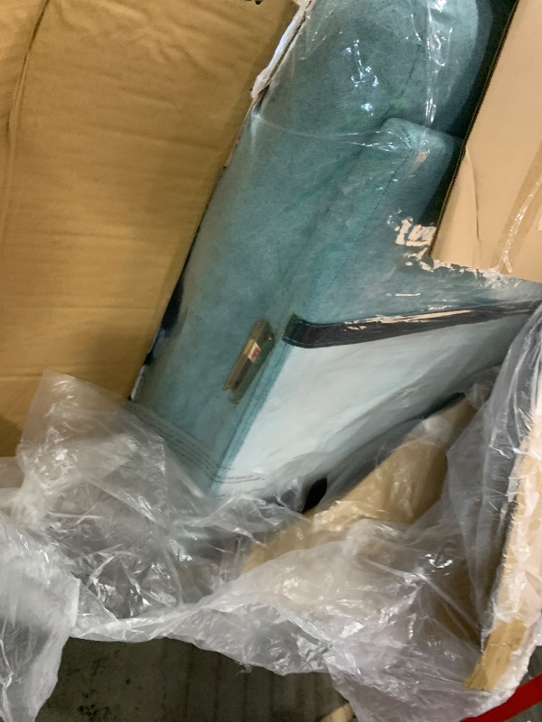 Photo 1 of Adult Manual Recliner with Heating & Massage (155° Forward & Backward Adjustment) – Equipped with Dual Cup Holders, Side Storage Pockets & Control, Suitable for Living Rooms & Bedrooms?Light Blue?