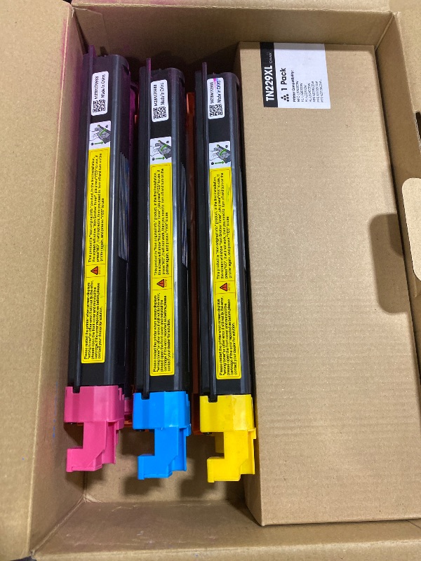 Photo 1 of belietop TN229XL Toner Cartridge 5 Pack (with Chip) High Yield Replacement for Brother TN229XL TN229 to Work for MFC-L3720CDW MFC-L3780CDW HL-L3220CDW HL-3280CDW HL-L3300CDW Printers(2 Black/C/M/Y)