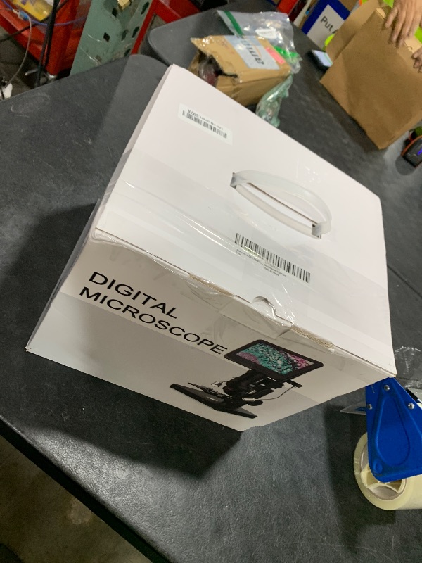 Photo 1 of Andonstar AD266S 20X-5000X HDMI Digital Microscope, 5 Lens 2160P UHD Video Record, 7'' LCD Microscope for Adults Kids, Home Lab Biological Kit with Slides, Coin Full View