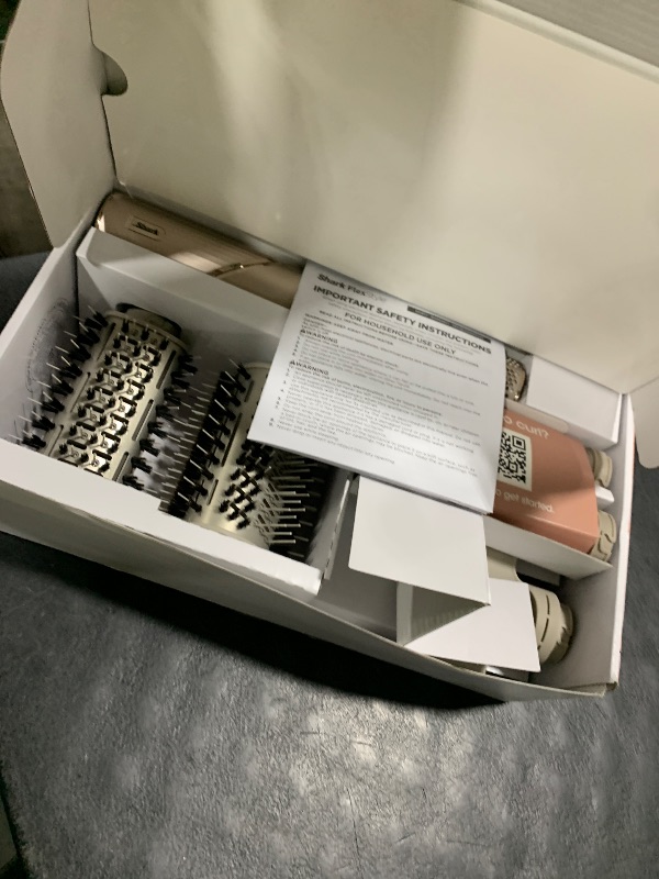 Photo 1 of Shark FlexStyle Air Styling & Drying System, Powerful Hair Dryer Brush & Multi-Styler with Auto-Wrap Curlers, Paddle Brush, Oval Brush, Concentrator Attachment, Stone, HD430