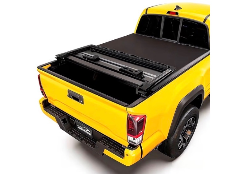 Photo 1 of Soft Tri-Fold Truck Bed Tonneau Cover Compatible with 2002-2018 Dodge Ram 1500; 2003-2025 2500 3500; 2019-2024 Classic | 8' (96") Bed,Ram 1500 Accessories