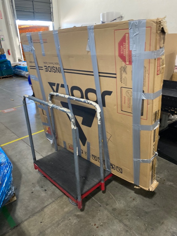 Photo 1 of JOOLA Inside Professional MDF Indoor Ping Pong Table with Quick Clamp Table Tennis Net and Post Set - 10 Minute Easy Assembly - Tournament Quality - Foldable with Single Player Playback Mode, Blue