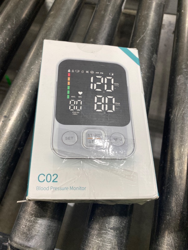 Photo 1 of Blood Pressure Monitor Upper Arm Monitors for Home Use BP Machine with 2x120 Reading Memory Adjustable Arm Cuff 8.7"-15.7" Large Display with LED Background Light Storage Bag White