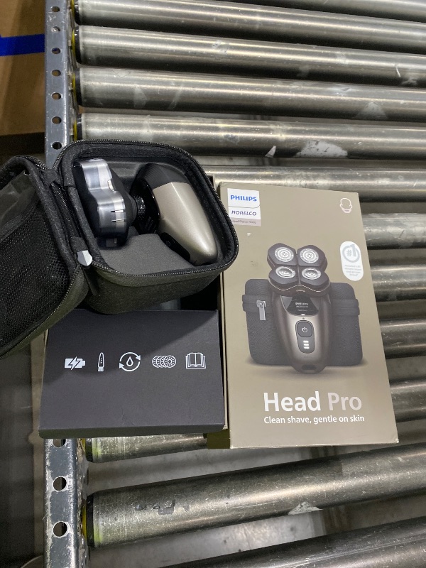 Photo 1 of Philips Norelco Head Shaver Pro 9000 Series - Electric Shaver for Men and Women, 360° Flexing Head & ComfortCut Blades for Clean Shave, Gentle on Skin, Model HS9980/40