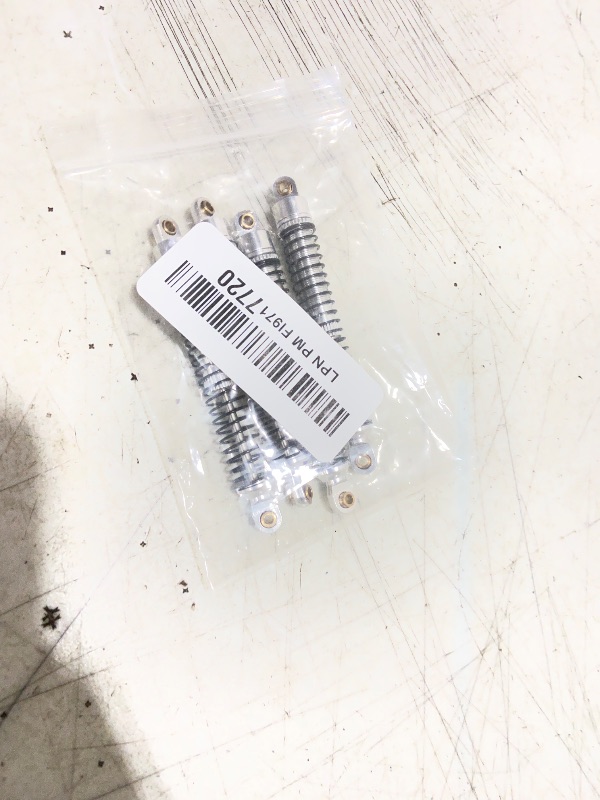 Photo 1 of Pothyes 78mm Aluminum Long Threaded Shocks Absorbers Oil Damper for 1/18 RC Crawler TRX4M TRX-4M KUpgrade Parts (Silver)