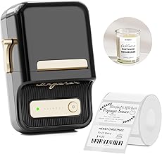 Photo 1 of NIIMBOT B21 Label Maker, Thermal Label Printer, Portable Inkless Label Makers for Home/Office/Business, with 1 Pack 50x30mm White Label, Compatible with iOS & Android (Black)
