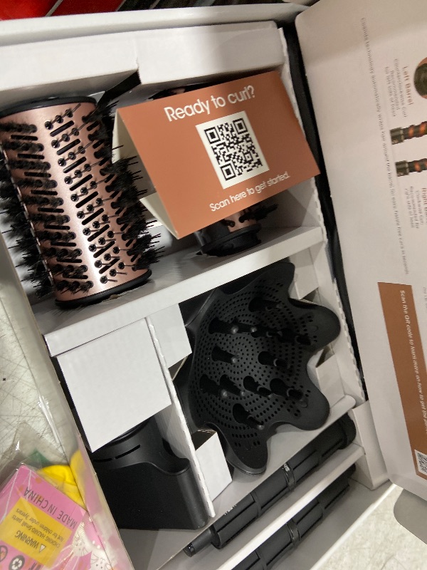 Photo 1 of Shark Hair Dryer | FlexStyle Hair Styling System | Portable & Powerful Blow Dryer Brush | Hair Curler & Volumizer | 6 Styling Tools Included | Best for All Hair Types | Black | HD440BK