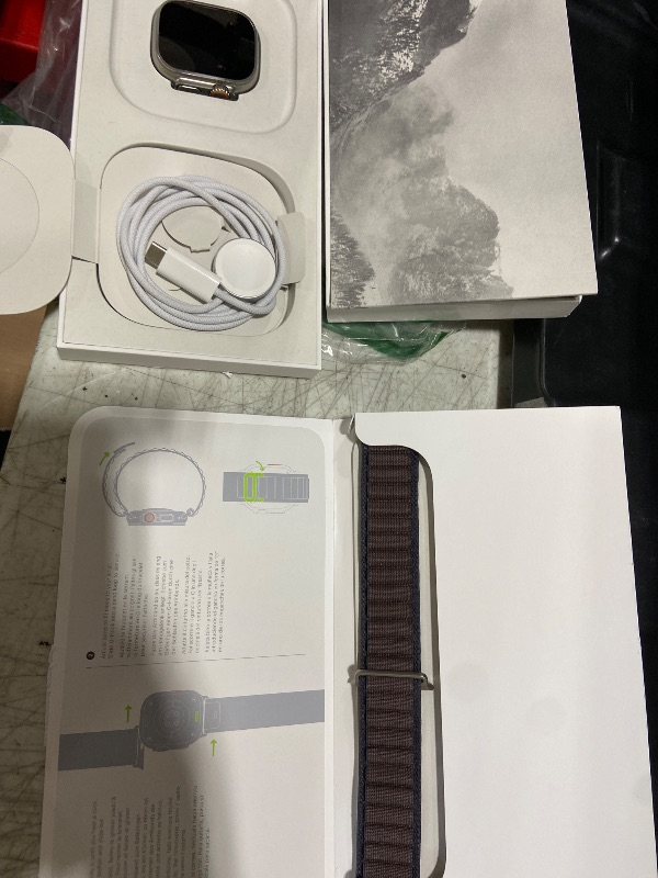 Photo 1 of Apple Watch Ultra 2 [GPS + Cellular 49mm] Smartwatch with Rugged Titanium Case & Indigo Alpine Loop Small. Fitness Tracker, Precision GPS, Action Button, Extra-Long Battery Life