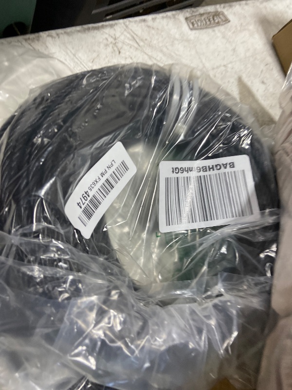 Photo 1 of T316 Black 3/16IN Stainless Steel Cable, 100ft Wire Rope, 7X19 Strands Aircraft Cable, 3700lbs Breaking Strength, Zip Line for Heavy Duty Applications, Deck Railing, String Lights & Yard Zipline