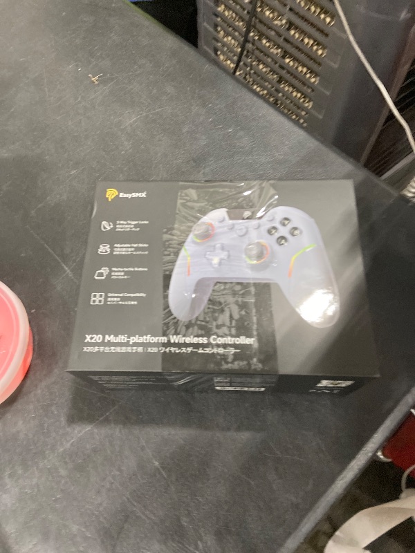 Photo 1 of EasySMX X20 Wireless Gaming Controller with RGB Backlit, 2-Stage Hall Effect Stick, 1000Hz Polling Rate, 6-Axis Gyro on Multi-Platform, Mech Buttons- Compatible with PC/Switch/Steam/Android