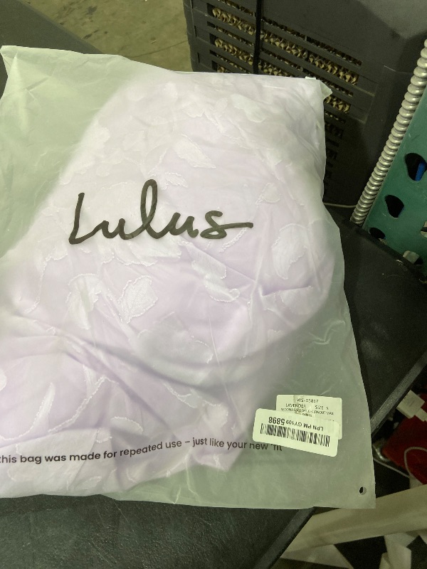 Photo 1 of Lulus Sedona Lace Back Burnout Maxi Dress Halter Neck Floral Chiffon Gown for Cocktail Evening Prom Lavender