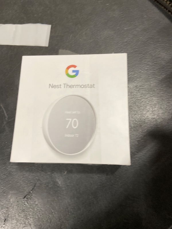 Photo 1 of Google Nest Thermostat - Smart Thermostat for Home - Programmable Wifi Thermostat - Snow