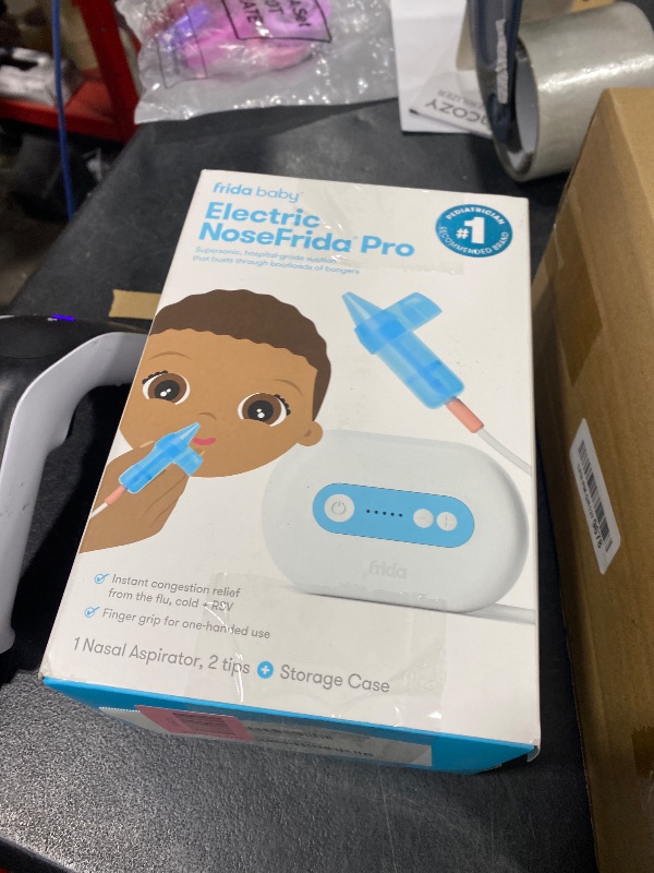 View 3 of Frida Baby Electric NoseFrida Pro Nasal Aspirator for Baby, Hospital Grade Suction, Nose Sucker for Baby & Toddler, Nasal Aspirator for Congestion Relief, 5 Suction Levels, 2 Tips, Cordless with Case