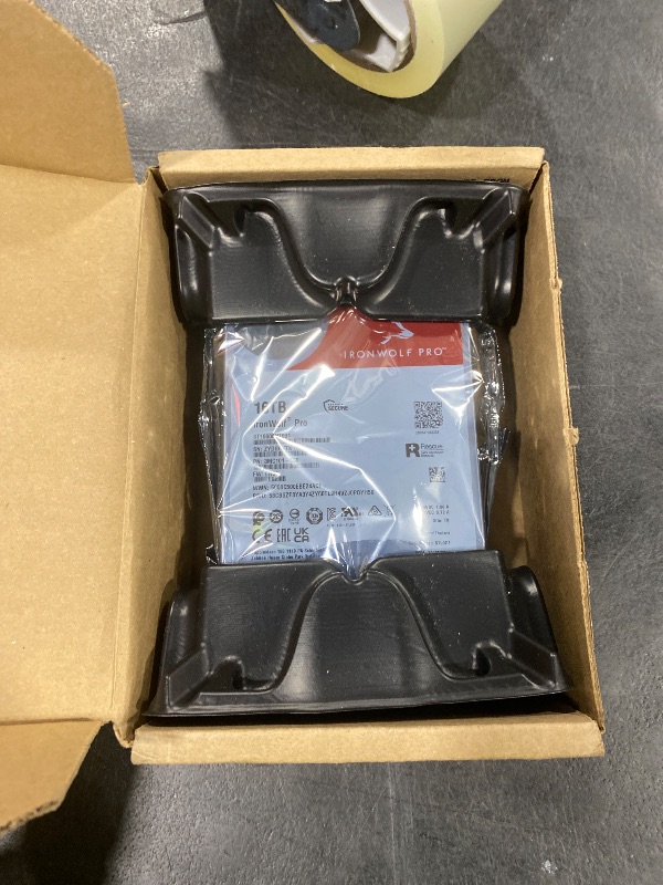 Photo 1 of Seagate IronWolf Pro, 16 TB, Enterprise NAS Internal HDD –CMR 3.5 Inch, SATA 6 Gb/s, 7,200 RPM, 256 MB Cache for RAID Network Attached Storage (ST16000NT001)