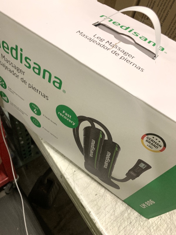 Photo 1 of Medisana Leg Massager with Heat and Compression, Full Leg & Foot Massager Compression Boots with 6 Modes, 5 Intensity and 3 Heat for Circulation and Pain Relief