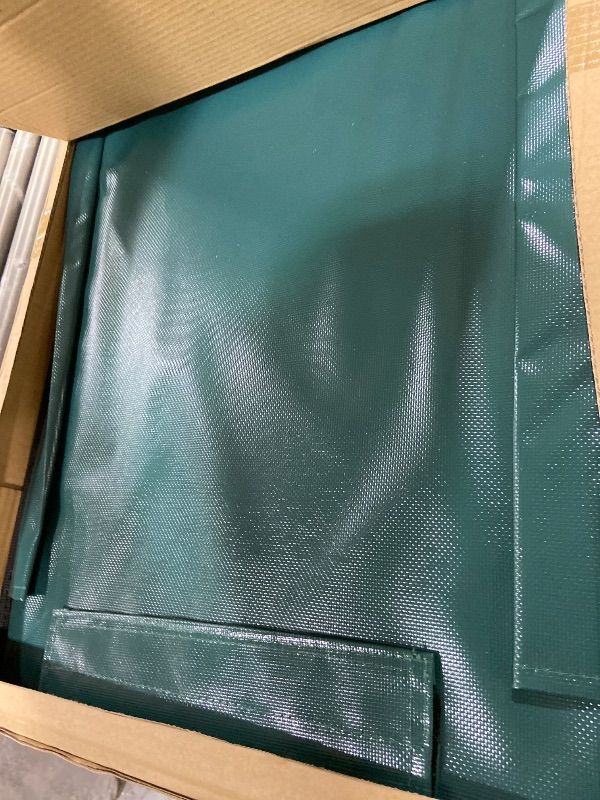 Photo 1 of Outdoor Heated Cat House in Winter,Extremely Insulated & Weatherproof,Elevated Feral Cat Shelter with Waterproof Eaves & Escape Door for Outside Stray Barn Cat (Dark Green, XL)