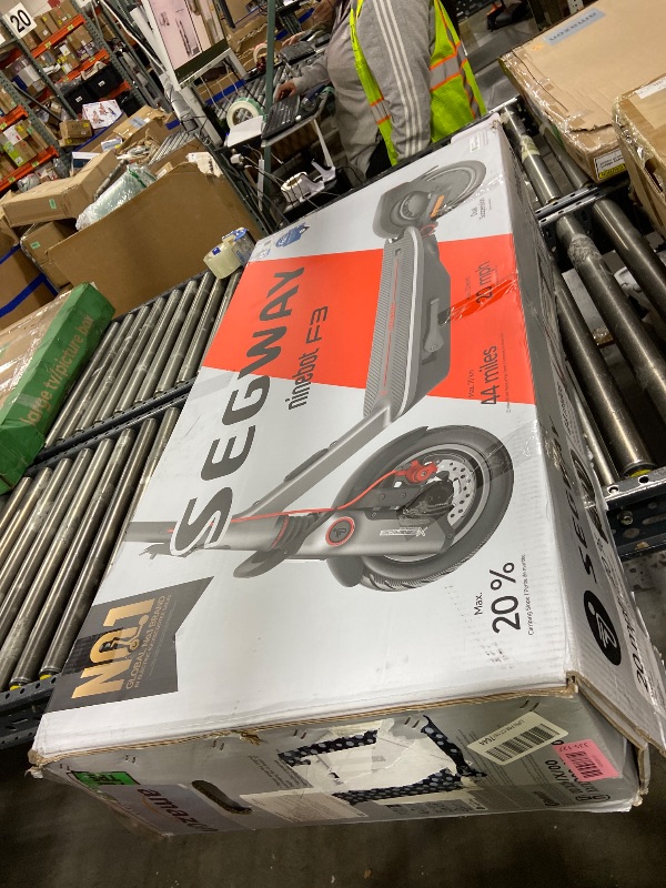 Photo 1 of Segway - F3 Electric Scooter, w/ 44 miles Max Range & 20 mph Max Speed w/ 10-Inch Self-Sealing Tubeless Tires - Black