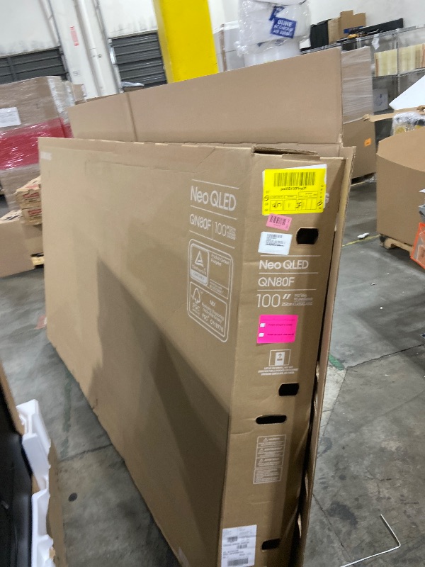 Photo 1 of Samsung 100-Inch Class Neo QLED QN80F 4K Mini LED Smart TV (2025 Model) NQ4 AI Gen2 Processor, Quantum Matrix Technology Core, 4K AI Upscaling, Dolby Atmos, Samsung Vision AI, Alexa Built-in