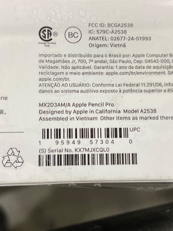 Photo 1 of Apple Pencil  Latest Model - Device Compatibility Check Required - Pixel-Perfect Precision, Tilt and Pressure Sensitivity, Perfect for Note-Taking, Drawing, and Art. Charges and Pairs Magnetically