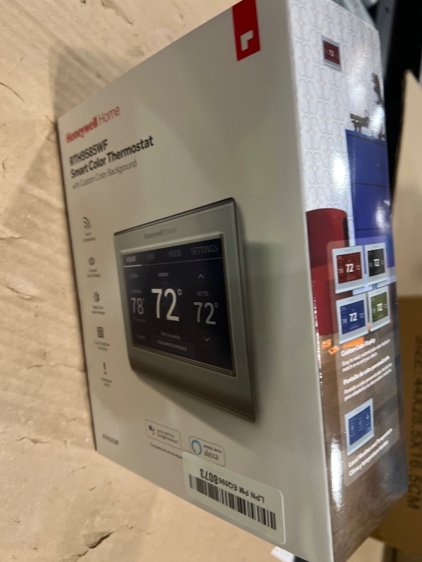 Photo 1 of Honeywell Home RTH9585WF1004 Wi-Fi Smart Color Thermostat, 7 Day Programmable, Touch Screen, Energy Star, Alexa Ready, Gray