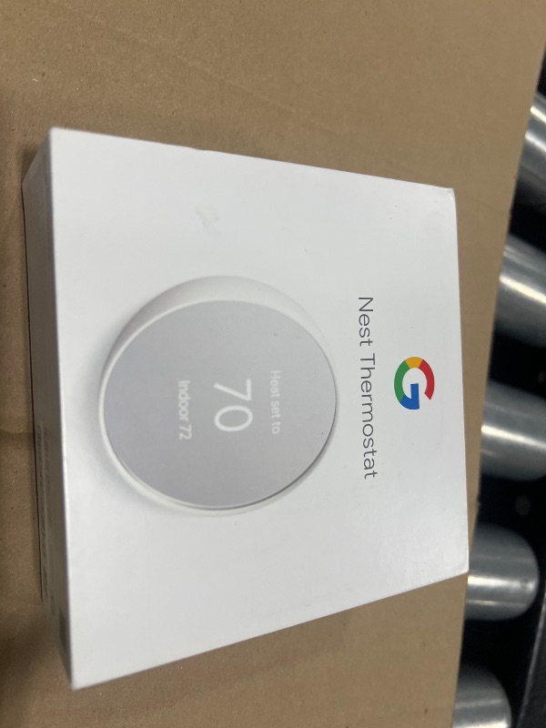 Photo 1 of Google Nest Thermostat - Smart Thermostat for Home - Programmable Wifi Thermostat - Snow