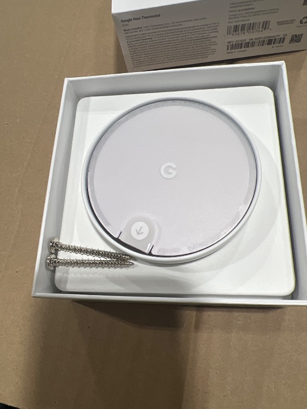 Photo 1 of Google Nest Thermostat - Smart Thermostat for Home - Programmable Wifi Thermostat - Snow