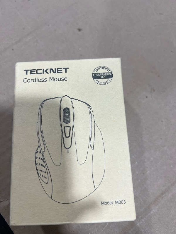 Photo 1 of TECKNET Wireless Mouse, 2.4G Ergonomic Optical Mouse, Computer Mouse for Laptop, PC, Computer, Chromebook, Notebook, 6 Buttons, 24 Months Battery Life, 2600 DPI, 5 Adjustment Levels - Purple