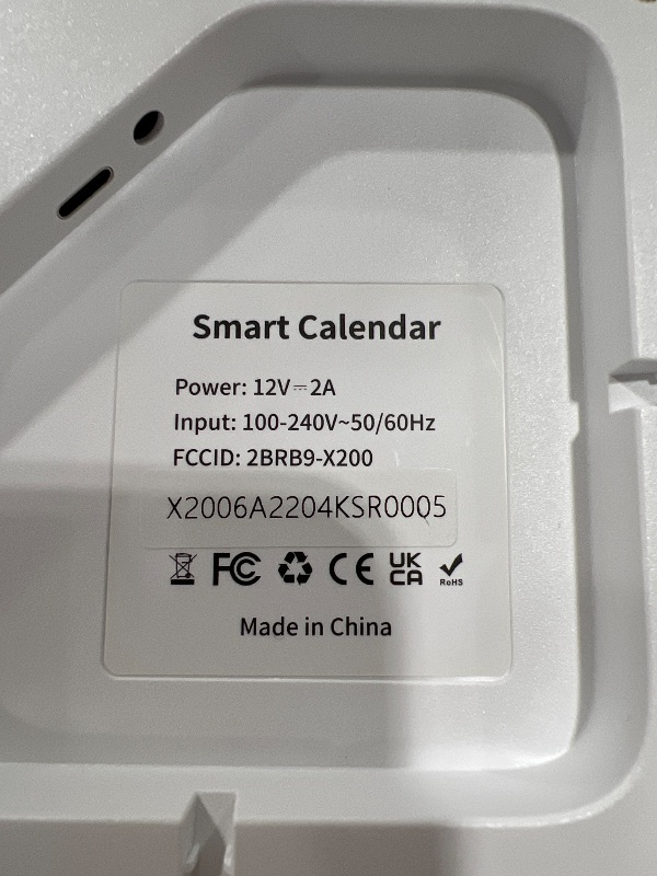 Photo 1 of TASKLENDAR 15.6’’ Digital Calendar Frame Wall Touchscreen Electronic Calendar, Smart Family Planner for Schedule, Chore Chart & Meals Task Organizer, Digital Photo Display, Wall & Desk Mountable, White
